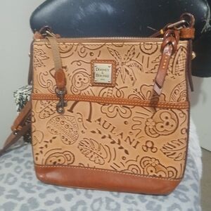 Dooney & Bourke Embossed Tan Crossbody Bag